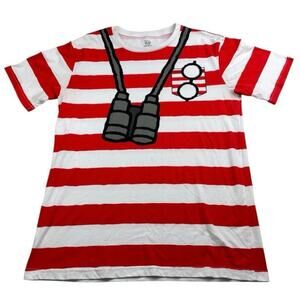 WHERE’S WALDO Graphic Tee Short Sleeve T-shirt, Size Large